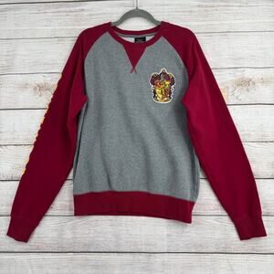 Wizarding World of Harry Potter Gryffindor Crewneck Sweatshirt Adult M Gray Red